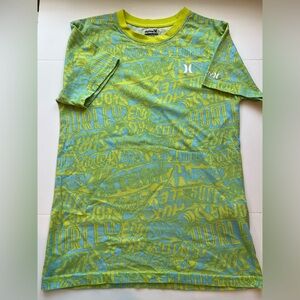 Hurley Lime and Sky Blue Tee